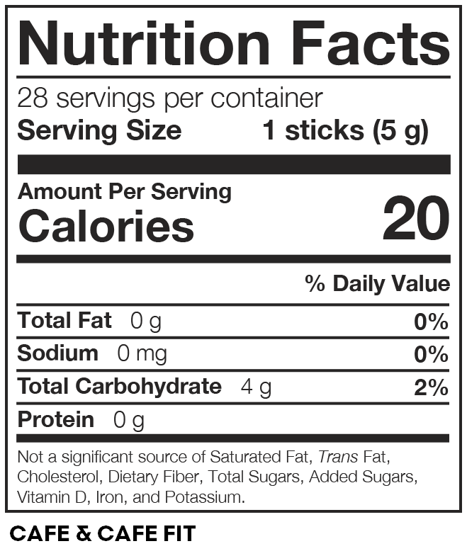 Nutrition facts