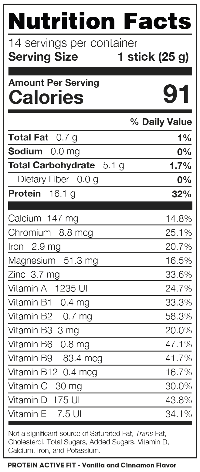 Nutrition facts